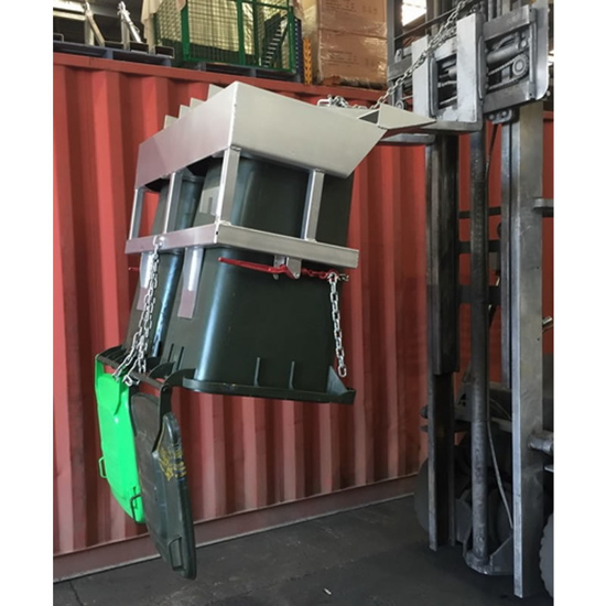 Forklift Wheelie Bin Tipper x 2 bins In Stock Melbourne Forklift